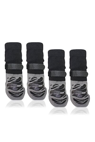 zioda smart essentials Set 4 șosete antiderapante pentru câini, zioda smart essentials®, gri, mărimea XS