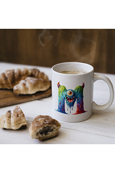 Kupa كوب بحرف M، كوب بحروف الوحوش اللطيفة هدية من البورسلين