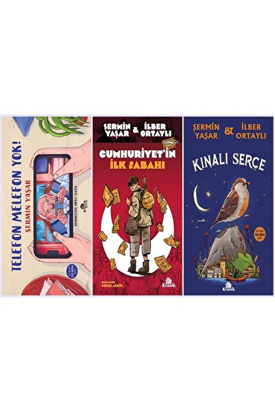 Kronik Kitap Şermin Yaşar Serisi 3 Kitap Set ( Cumhuriyetin İlk Sabahı/Telefo...