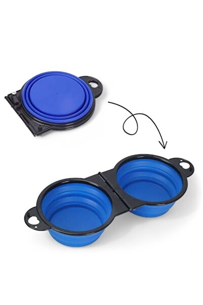 zioda smart essentials Bol dublu pliabil din silicon pentru hrană și apă pentru animale de companie, zioda smart essentials®