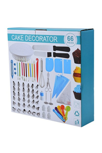 Toolsy Set ustensile pentru decorare prajituri, 66 piese, Flippy