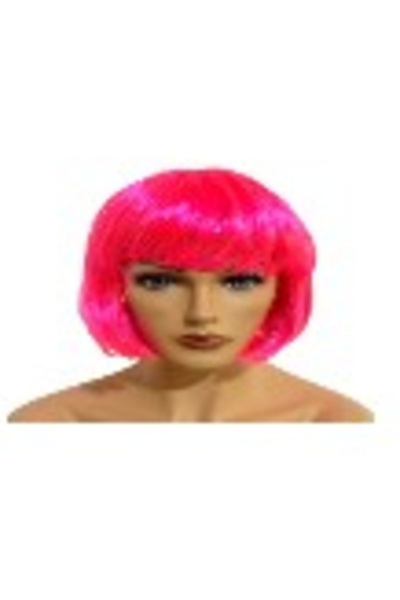 Flippy Peruca Cosplay pentru Femei, Stil Colorat, Tunsoare Bob cu Breton, Ideala pentru Carnaval, Halloween