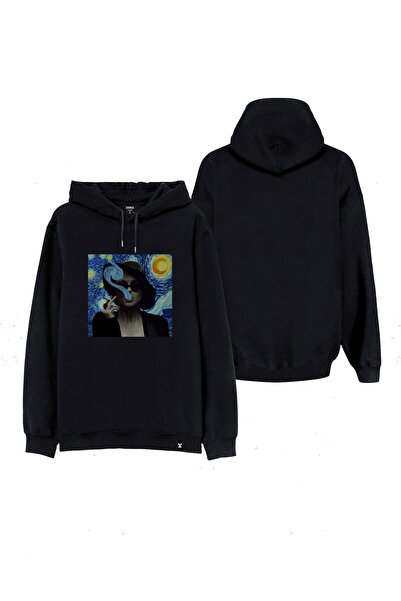 MODA Fight Club Marla με τύπωμα Μαύρο φούτερ με κουκούλα με κουκούλα Φούτερ μ...