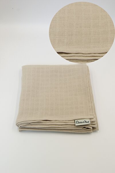 Claria&Nest 100% قطن |   غطاء وبطانية قماش الموسلين للأطفال |   90×90 سم