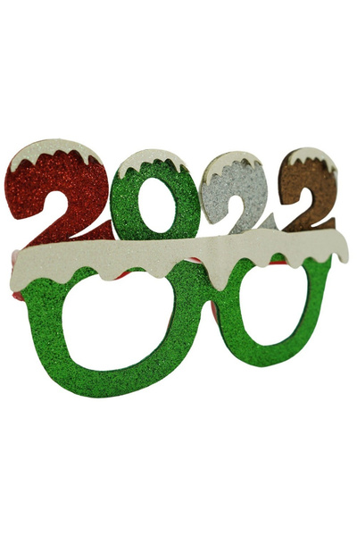 Toolsy Pahare pentru petrecerea de Revelion, 2022, verzi, din plastic și poliester, cu bile