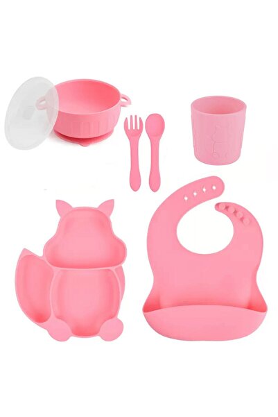 Denn Store Set hranire din silicon pentru copii – 6 piese, din silicon BPA fr...