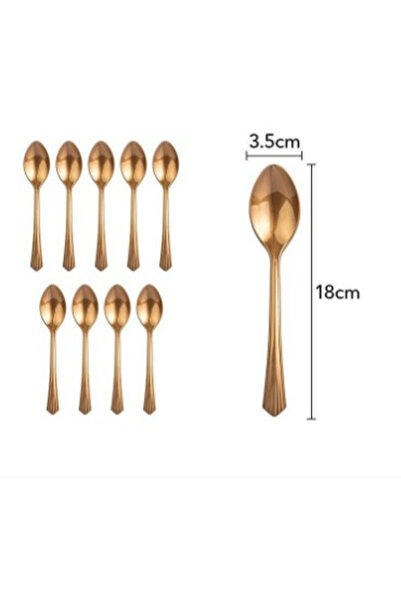 Flippy Set 10 linguna de unica folosinta 15 x 3.3 cm, bronz