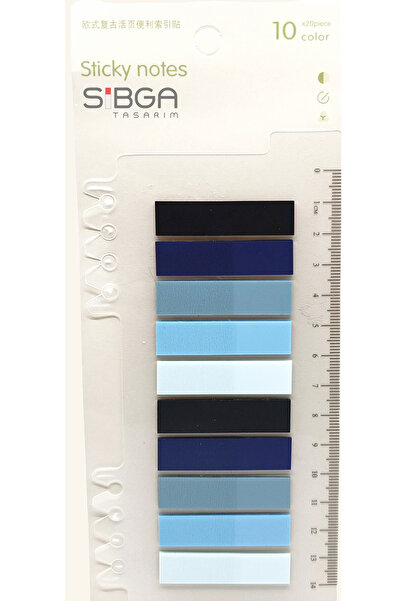 sibga tasarım Şeffaf Renkli Postit Post-it Post It. Kitap Ayracı Ayraç Postit...