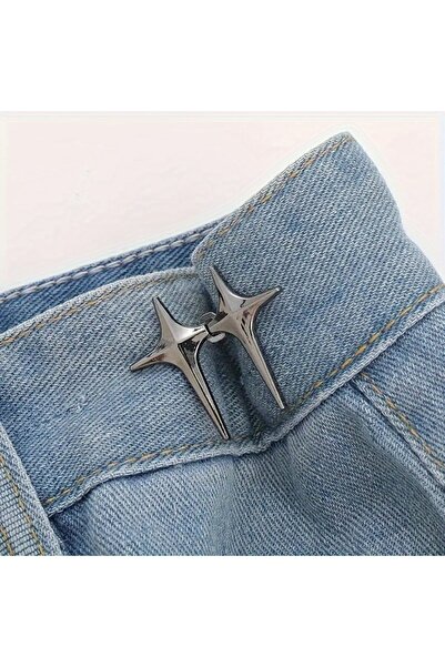 choice2 black 1 Pair Waist Buckle, A Star Shaped Waist Buckle Decorative Butt...