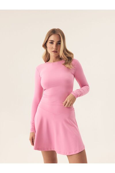 ESOTIQ BLOOVII Sports Skirt with Biker Shorts 2in1 Skort Microfibre High Waist | Steam