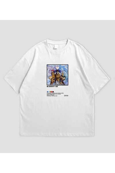 SVART WEAR 86 OSAMDESET ŠEST - Anime Unisex Oversize kroj T-shirt