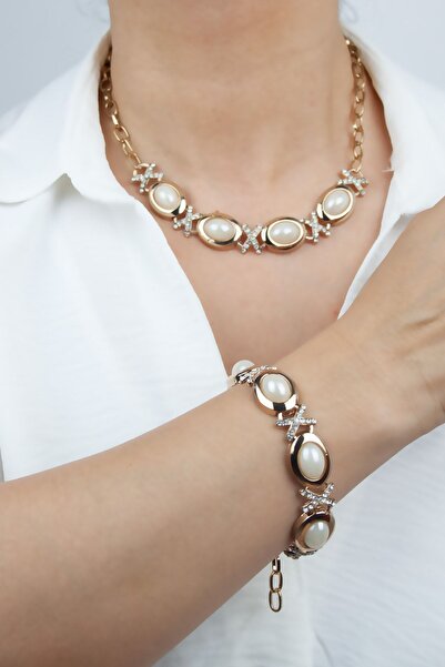 Liveyn Design طقم برونزي مرصع بحجر الزركون