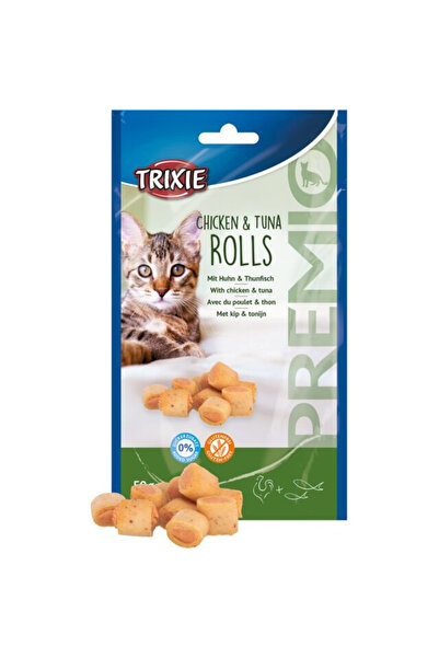 Trixie Recompense Pentru Pisici, Premio, Rulouri Cu Pui Si Ton, 50 g, 42763