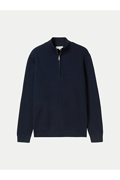 Tom Tailor Ανδρικό Πουλόβερ 1044475 Μπλε σκούρο