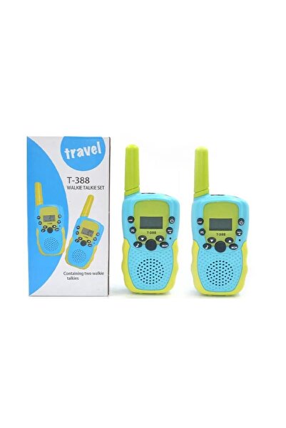 OEM Set doua statii Walkie Talkie copii, Lanterna, Ecran LCD