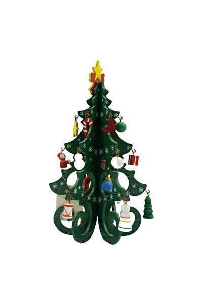 Toolsy Decorațiune de Crăciun, Brad, Verde, 6 cavități cu ornamente, 12 cm x ...