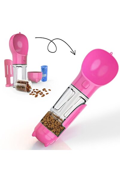 zioda smart essentials Sticlă de apă portabilă pentru câini și pisici - dozator 3 în 1 zioda smart essentials®