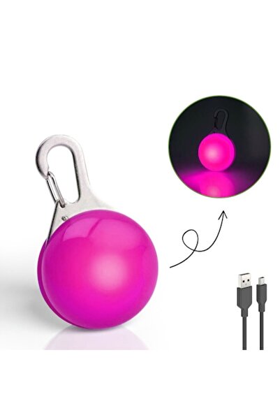 zioda smart essentials Pandantiv LED pentru zgarda caini, zioda smart essentials®, medalion reincarcabil miniUSB, 3 moduri