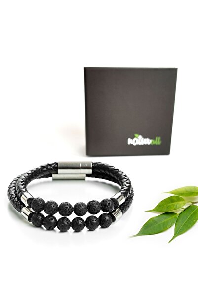 zioda smart essentials Set 2 Aromatherapy Bracelets with Lava Stone,