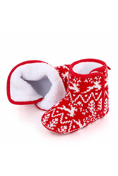 Superbaby Red boots with white reindeer