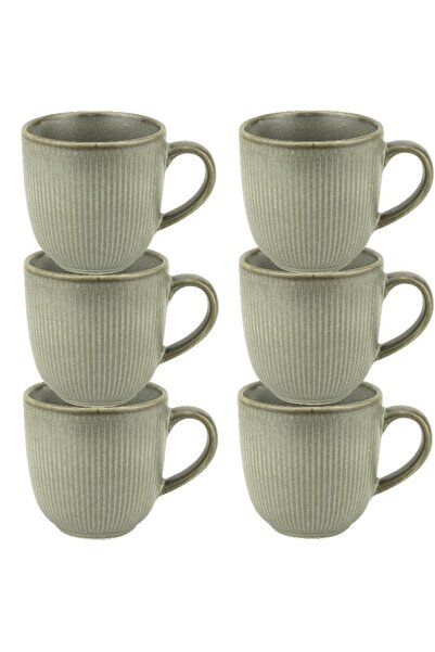 Culinaro Set 6 cesti portelan Moss 110ml