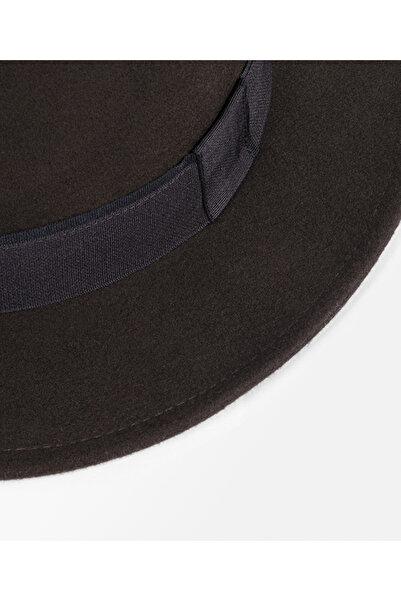 İpekyol Kontrast şeritli yün şapka