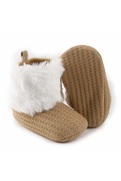 Bebelul Cream boots with white fur for girls