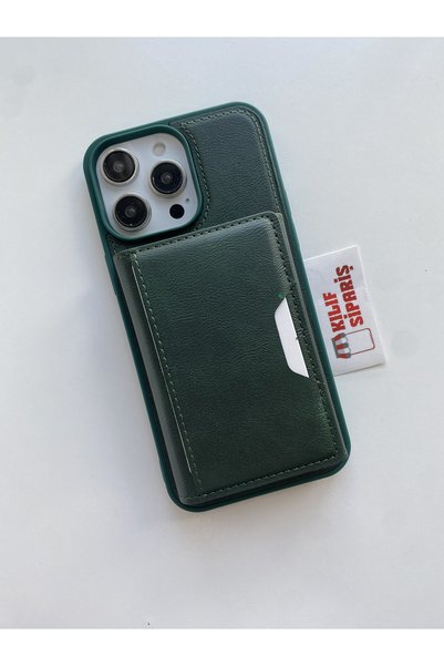Kılıfsiparis iPhone 13 Pro Compatible Leather Magsafe Wallet Case