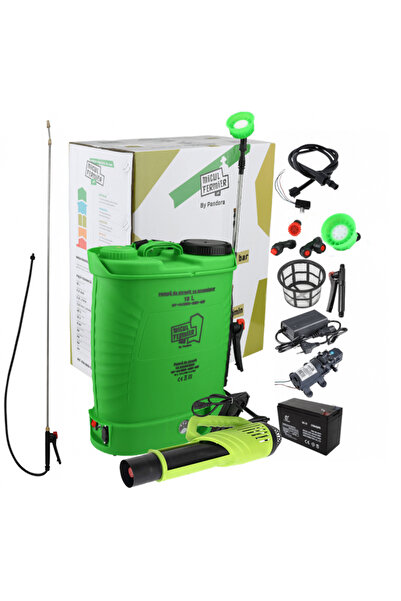 Golden Fish Pompa de stropit cu acumulator Micul Fermier 18 L, 12 V, 2.3 MPA + Atomizor portabil 80 W + Lance ex