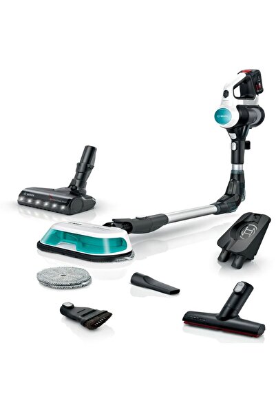 Bosch 2'si 1 arada Süpürme ve Silme Unlimited 7 ProHygienic Aqua Beyaz - UZUNKAYA HOME Ayakkabılık Hediye