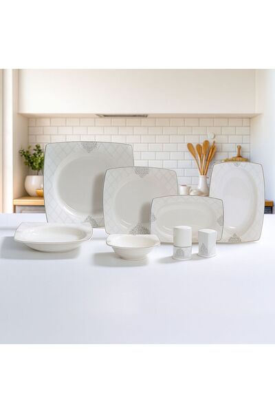 Remetta Premium 55 Prç. Bone Porselen Yemek Takımı