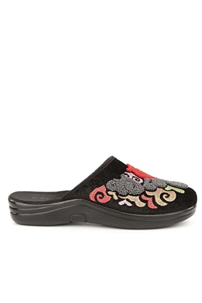 Muya Kastra Anatomical Sole Embroidered Winter Women's House Slippers