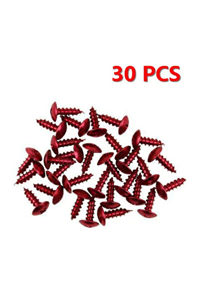 choice2 Red 30 pc/lot M5x16 aluminum motorcycle screw colorful color motorbik...