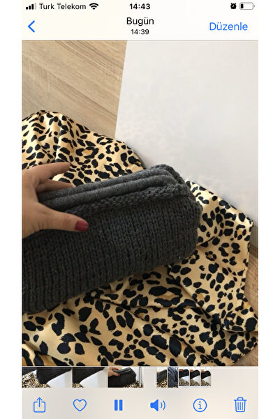 By G Tasarım Gri Yün İp Örgü Gizli Burslu Clutch Çanta