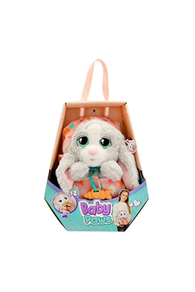 GIOCHI PREZIOSI دمية أرنب صوتية من بيبي باوز 20 سم من القطيفة W2-927124IM