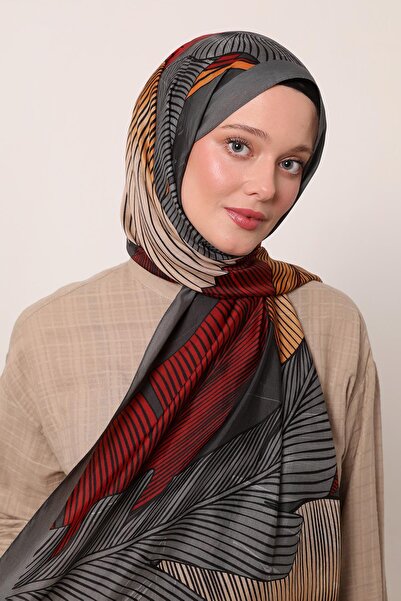 LuvenSara شال فلورا |   أنثراسيت العاصفة