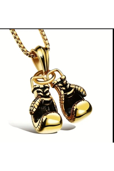 ORGANICYOU YIWUSHI 1 adet Vintage Punk tarzında Boks Eldiveni Kolye, Hip-Hop Boks Eldiveni Kolye