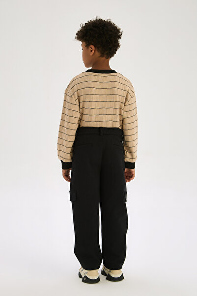 Nebbati Boy Black Trousers