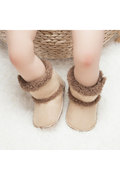 Superbaby Cream fur-lined boots - Bears