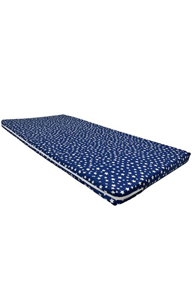 Vip Home Concept Sünger Yatak 70x180x6 CM, Yer Yatağı,Yer Minderi,Şantiye,Karavan,Deprem Yatağı-LACİVERT YILDIZ