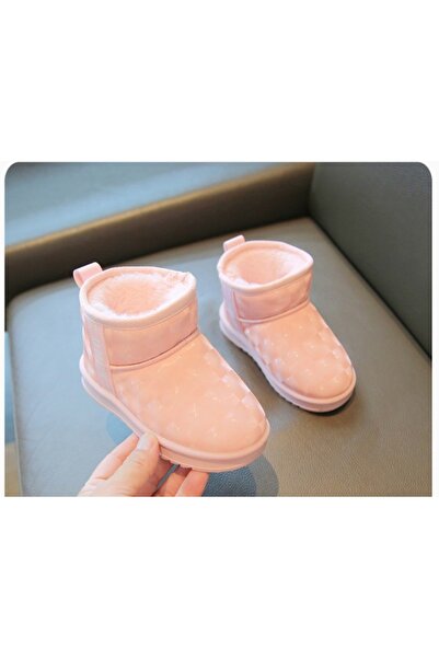 Superbaby Cizme imblanite roz pentru fetite - Duck