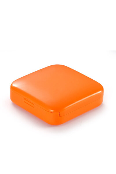 Toolsy Cutie depozitare medicamente, 2 compartimente, Glisanta, Portocaliu, P...