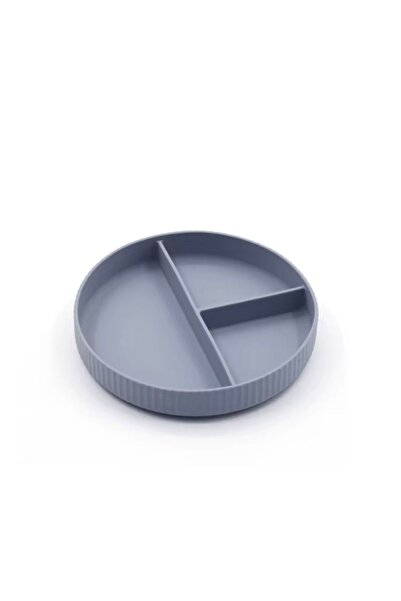 Denn Store Farfurie compartimentată din silicon pentru copii BPA free, 6+ lun...