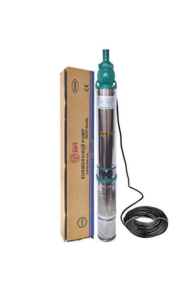 DDT Pompa submersibila de mare adancime, QJD120-1.5, 1500 W, 7 mc/h, 8 turbine, inaltime 120 m, 15 m