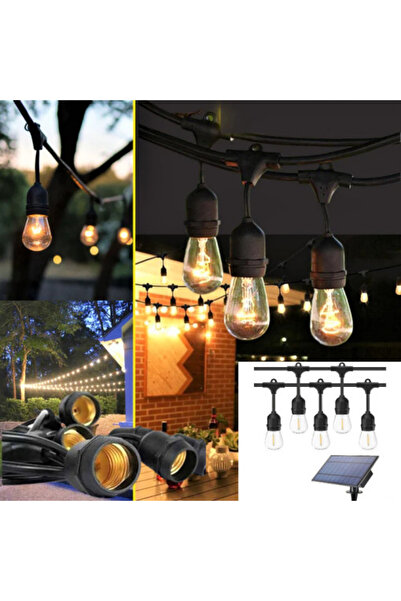 Wertcraft Ghirlanda luminoasa de exterior solara 10 becuri (2 LEDuri Filament...