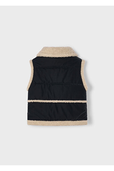 MAYORAL 4-10 Years Old Girl's Black Fleece Lined Zippered Vest