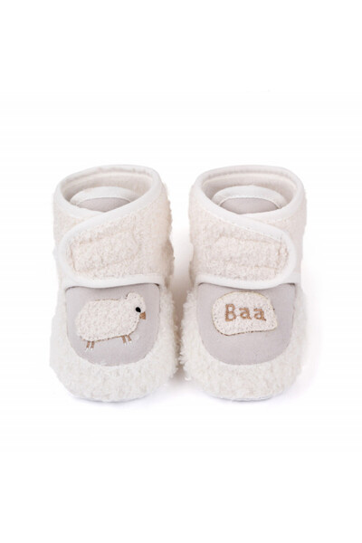 Bebelul White boots with fur - Baa