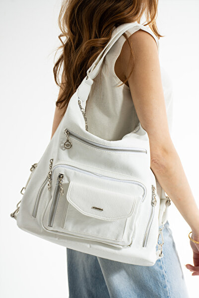 MEGA ÇANTA Lisbon Leather Women's Shoulder/Backpack