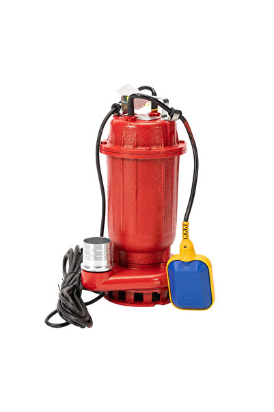 Wertcraft Pompa submersibila cu plutitor pentru apa murdara, rosie, 1.1 kW, 15 m³/h, racord 2", inal