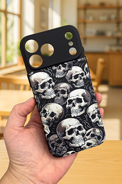 Vip Case iPhone 17 Pro Uyumlu Kuru Kafa Silikon Darbe Emici Klasik Korumalı Rubber Kılıf